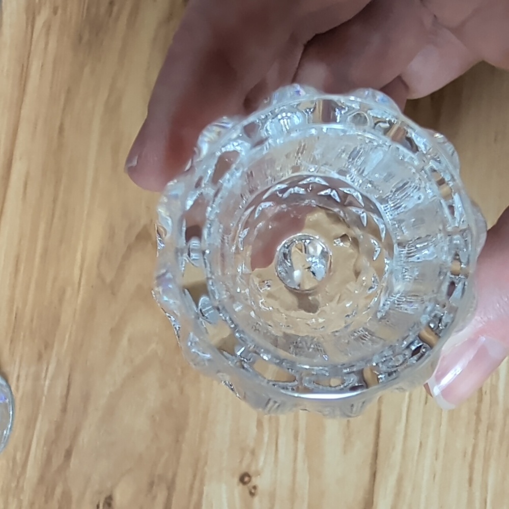Godinger Shannon Crystal Acorn Salt And Pepper Shakers - Picture 4 of 4